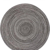 Placemat - 2 stuks - Placemat Rond - 38 cm - Placemats Rond Gevlochten - Tafelonderzetter - Tafel onderleggers - Onderleggers placemat