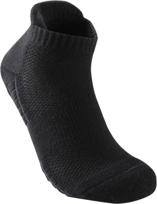 Hardloopsokken - 5 paar - Zwart - Maat 40-44 - Hardloopsokken - Running Socks - Korte Hardloop Sokken - Sportsokken - Tennissokken - Hardloopsokken Heren - Hardloopsokken Dames - Sportsokken Heren - S