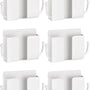 Afstandsbediening Houder - 6 Stuks - Wit - AB Houder- Houder voor Afstandsbediening voor aan de Muur - Remote Controll Holder