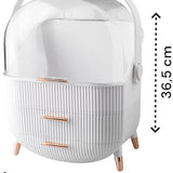 Make up organizer - Wit - 36,5 x 28,2 cm - Opbergdoos - Make up koffer - Skincare organizer