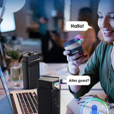Vesfy 2-in-1 Soundbar & PC Speakers - Bluetooth 5.3 - RGB Verlichting - HiFi Stereo - Geschikt voor PC, Laptop & Monitor - Gaming & Muziek