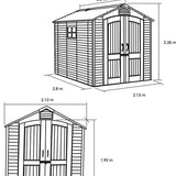 Lifetime - LG60310 - Tuinhuis - Tuinschuur - 204 x 227 x 285 cm