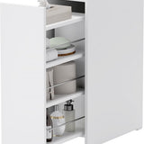 Apothekerkast Badkamerkast Vrijstaand 47x25x66 cm - Wit