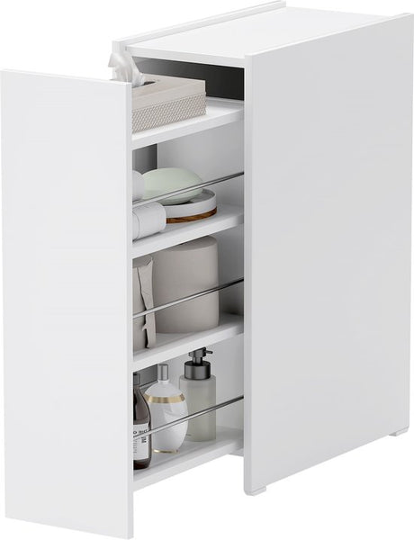 Apothekerkast Badkamerkast Vrijstaand 47x25x66 cm - Wit