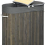 4goodz 100 L Wasmand Bamboe met Deksel 2 Secties - Uitneembare Waszak