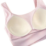 SparkNine Flexaura sport BH - stijlvolle sportbeha - ingebouwde pads - S - roze - high support ondersteuning - cross design