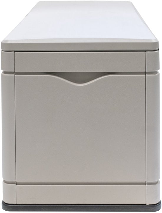 Lifetime® Kunststof Kussenbox 495L - tuinkist 61x152x67cm - Lichtgrijs