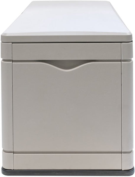 Lifetime® Kunststof Kussenbox 495L - tuinkist 61x152x67cm - Lichtgrijs