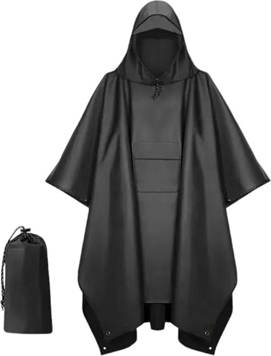 Poncho - One Fits All - Fietsponcho Fiets - Reflecterende strips - Dames & Heren - Waterdicht