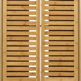 Sicela Wastafelonderkast met Uitsparing - 28x60x80 cm - Wastafelmeubel Bamboe