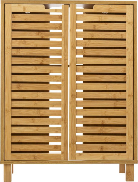 Sicela Wastafelonderkast met Uitsparing - 28x60x80 cm - Wastafelmeubel Bamboe
