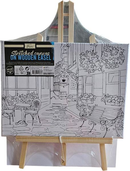 Nassau Fine Art - Leren Schilderen - Schilder Set - Volwassenen - Kinderen - Hobby - Inclusief Verf - Inclusief Kwasten - Canvas Bedrukt - Schildersezel - Moederdag - Vaderdag - Hobby - Professional - Verjaardag