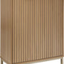Wastafelonderkast Tasso - Wastafelmeubel Paneel dessin 28x60x80 cm - Bruin