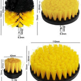Borstelset voor Boormachine - 4 Delig - 50mm - 89mm - 100mm - 120mm - Schrobborstel Opzetstuk - Boorborstels - Reinigingsborstels voor Buiten en Binnen