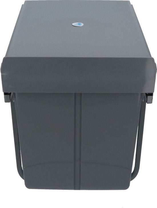 4cookz® Inbouw Prullenbak Duo 2 bakken Afvalscheiding 2x 20 liter - 34 cm breed