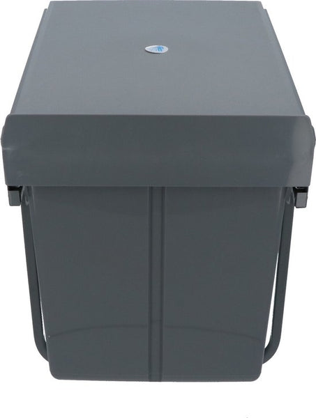 4cookz® Inbouw Prullenbak Duo 2 bakken Afvalscheiding 2x 20 liter - 34 cm breed