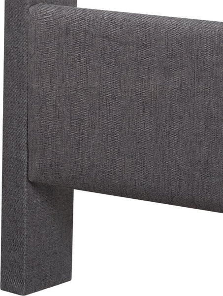 Bedombouw - Grijs - 147x206x110cm - Bedombouw met Hoofdbord - De perfecte combinatie van comfort en stijl voor je slaapkamer