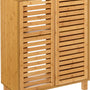 Sicela Wastafelonderkast met Uitsparing - 28x60x80 cm - Wastafelmeubel Bamboe