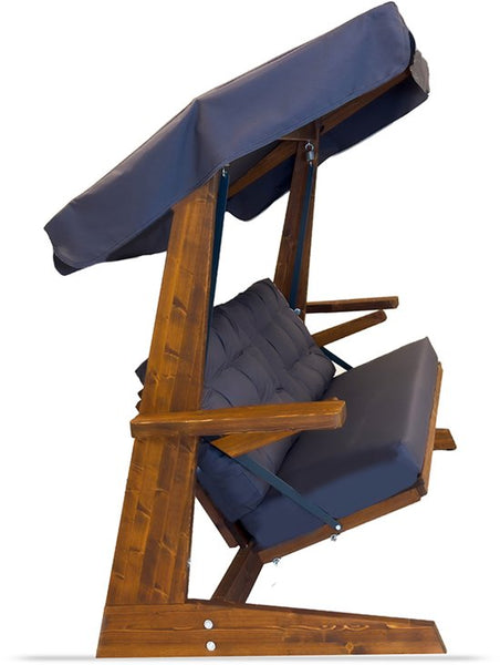 Westmann Viva 2400 Houten 3-zits Hollywood Schommelbank - Grijs