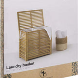 5Five® Sicela Bamboe Wasmand met 2 vakken - 110 liter - Bruin