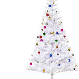 Witte Kunstkerstboom Kant-en-Klaar met decoratie - Wit