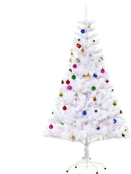 Witte Kunstkerstboom Kant-en-Klaar met decoratie - Wit