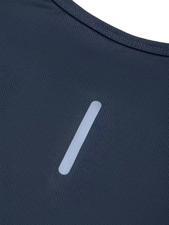 SparkNine Ironlite sport t-shirt heren met reflecterende strepen - L - blauw - zweetbestendig - lichtgewicht & sneldrogend