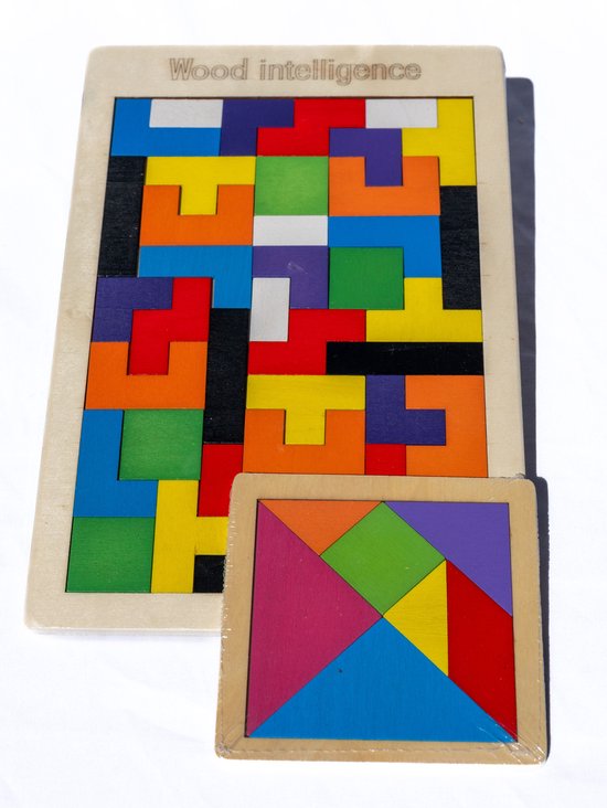 - Tangram - Houten speelgoed - 3 - Educatief - Vanaf 3 Jaar