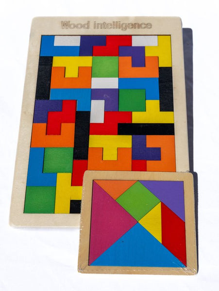 - Tangram - Houten speelgoed - 3 - Educatief - Vanaf 3 Jaar