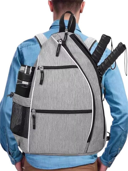 Padel- en Tennistas Rugzak - Grijs - Waterdicht, Ademend en Comfortabel voor Padel, Pickleball, Tennis & Meer