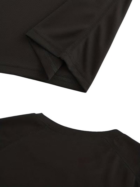 SparkNine Pulsegear sport t-shirt - heren - sneldrogend & ademend - L - zwart - lichtgewicht - ideaal voor trainen, rennen & fitness