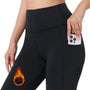 SparkNine Softfleece legging - met zakken - XXL - zwart - fleecegevoerd - billift - warme broek - super zacht & comfortabel
