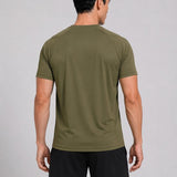 SparkNine Pulsegear sport t-shirt - heren - sneldrogend & ademend - L - groen - lichtgewicht - ideaal voor trainen, rennen & fitness