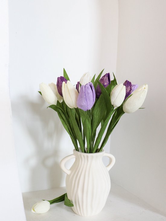 DIY Bloemen Knutselset van Crêpepapier – Maak Zelf Papieren Bloemen & Boeket – Creatieve Hobby Set voor Volwassenen & Kinderen – Inclusief Instructies