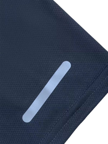 SparkNine Ironlite sport t-shirt heren met reflecterende strepen - M - blauw - zweetbestendig - lichtgewicht & sneldrogend