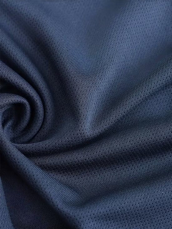 SparkNine Ironlite sport t-shirt heren met reflecterende strepen - L - blauw - zweetbestendig - lichtgewicht & sneldrogend
