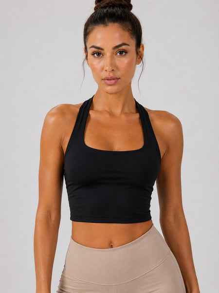 SparkNine Sculptactive sporttop - met ingebouwde sportbeha - verwijderbare pads - S - zwart - high impact ondersteuning - kruisrug - ademend & stijlvol