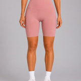 SparkNine Softflow korte sportbroek - met zakken - zachte stof - XXL - roze - dames short - half lang - fietsshort