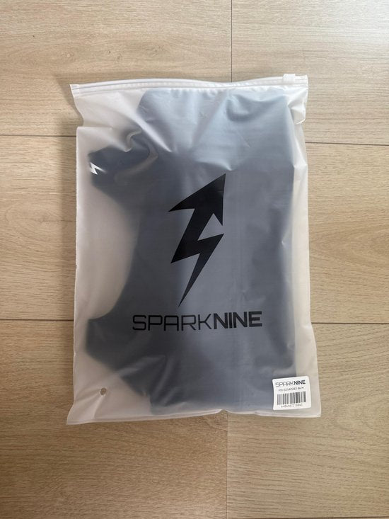 SparkNine Elevate Sportset - tweedelig - L - zwart - high-impact ondersteuning - hoge taille - cross back - compressie - hoge taille - sportkledingset