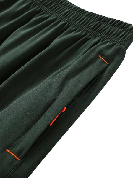 SparkNine Apex fitnesshort - sportbroek - met ritszakken - XXL - groen - functioneel - sneldrogend & ademend - elastische band met trekkoord