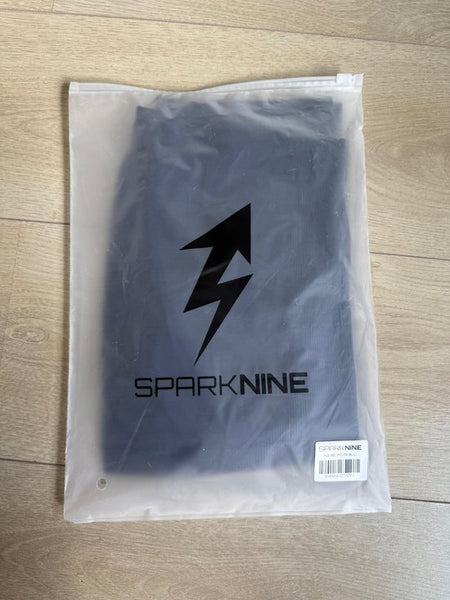 SparkNine Bellyflex zwangerschap legging - S - blauw - hoge taille - rekbaar - maternity - geribbelde tailleband - stijlvol & ademend