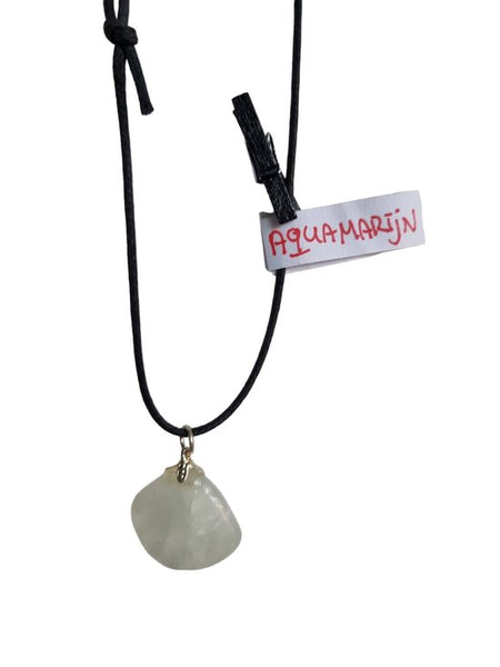 Sasemy - Edelsteen - Aquamarijn - Edelstenen - Edelsteen Hanger - Edelsteen Ketting - Cadeau - Verjaardagscadeau - Moederdag - Vaderdag