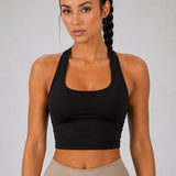 SparkNine Sculptactive sporttop - met ingebouwde sportbeha - verwijderbare pads - S - zwart - high impact ondersteuning - kruisrug - ademend & stijlvol