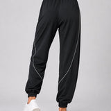 SparkNine Shadowflex dames joggingsbroek - losse fit - met elastische banden - S - zwart - training - hoge taille - lichtgewicht & comfortabel