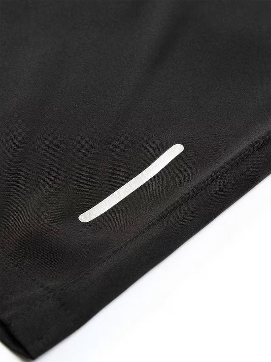 SparkNine Apex fitnesshort - sportbroek - met ritszakken - XXL - zwart - functioneel - sneldrogend & ademend - elastische band met trekkoord