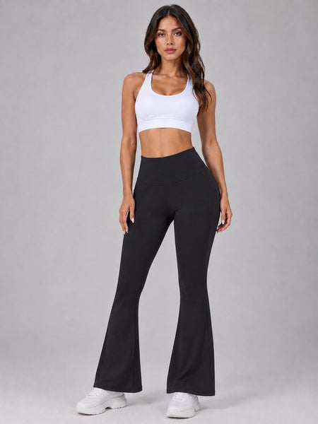 Flare Broek - Flared Pants met Zakken - Legging met &