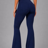 Flare Broek - Flared Pants met Zakken - Legging met &