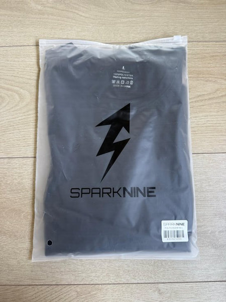 SparkNine Pulsegear sport t-shirt - heren - sneldrogend & ademend - L - zwart - lichtgewicht - ideaal voor trainen, rennen & fitness