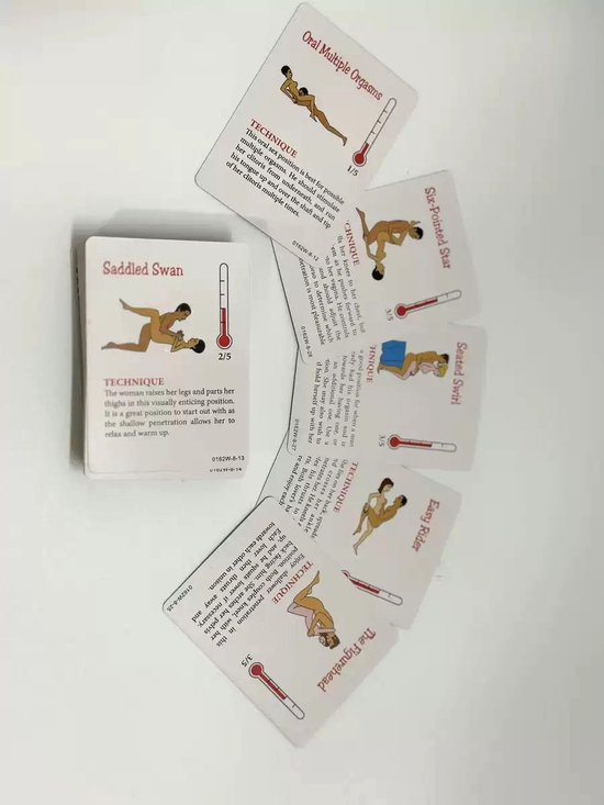 50 Positions of Bondage – Erotisch Kaartspel voor Koppels – Positiekaarten voor Intimiteit & Variatie – Volwassenen Spel