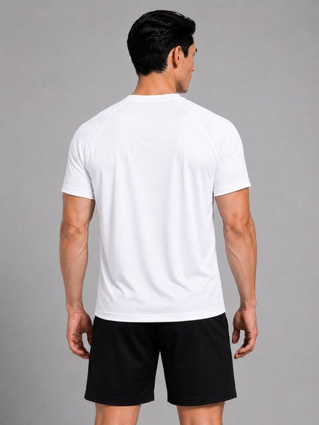 SparkNine Pulsegear sport t-shirt - heren - sneldrogend & ademend - XXL - wit - lichtgewicht - ideaal voor trainen, rennen & fitness